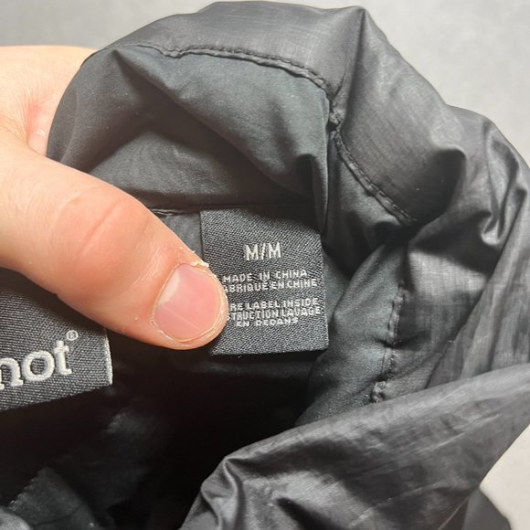 Marmot Jacket Womens Medium Black Puffer Full Zip 700 Fill Goose Down - Picture 13 of 14